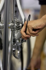 Skilled Cycle Technician at Work