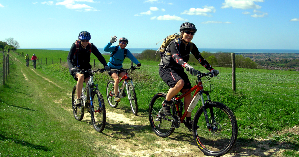 Off road cyclists